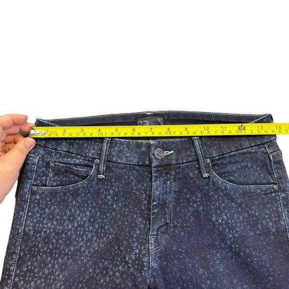 Mother The Looker Foulard Me Once Pattern Dark Wash Skinny Jeans Womens 26 - Picture 4 of 6